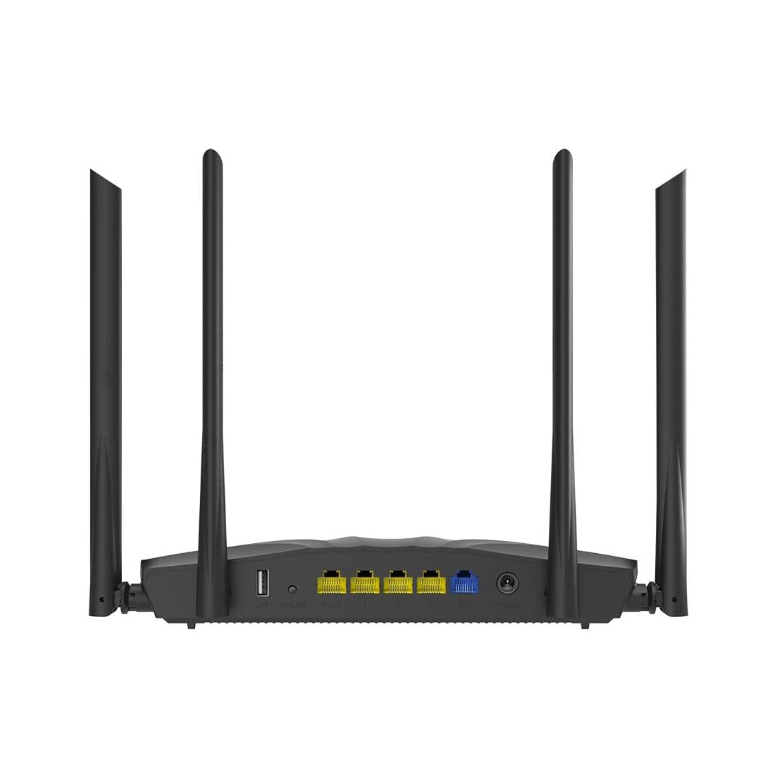 Tenda AC19 - AC2100 Router Gigabit Wi-Fi Dual Band, Configurazione Semplice, 2.4 GHz e 5 GHz, 4 Porte Gigabit, USB 2.0, MU-MIMO, per Fibra Ottica, Rete Ospite, IPV6