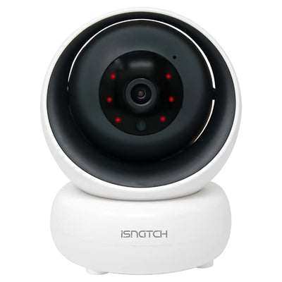 iSnatch Hey Cam Plus Telecamera IP Wi-fi smart motorizzata da interno FHD 1080p con Micro SD, LED infrarossi per visione notturna e rilevatore di movimento