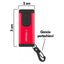 Velamp Wilson Torcia COB 300 lumen in alluminio resistente con batteria da 1200mAh ricaricabile tramite USB-C, moschettone portachiavi incluso