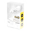 Trevi HMP 12E08 Air Cuffie auricolari Bluetooth wireless sportive con microfono e controlli touch, astuccio custodia base di ricarica magnetica inclusa, bianco