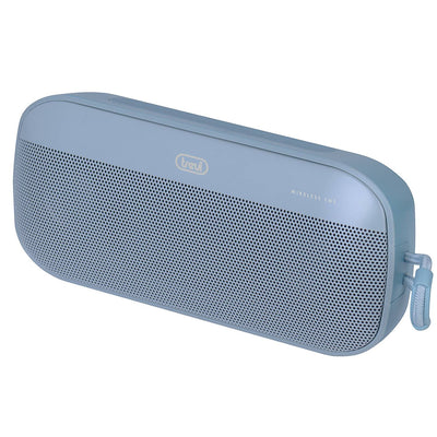 Trevi XR 8A18 Altoparlante Wireless 12W, cassa bluetooth portatile a batteria con connettività Lettore MP3 USB e Micro SD, ricaricabile tramite presa USB type-C, azzurro