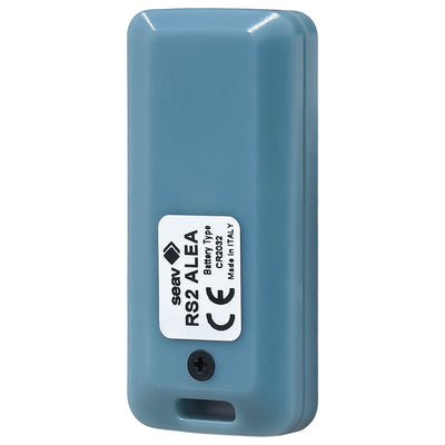 Seav RS2 Alea Telecomando apricancello ad ampio raggio 433.92MHz con 2 tasti, radiocomando a 2 canali, telecomando portone cancello garage saracinesca, trasmettitore rolling code, made in Italy