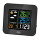 Trevi ME 3165 RC Stazione Meteo con display a colori con sensore esterno senza fili radiocontrollato, Termometro, Umidità, due sveglie, funzione prosponi
