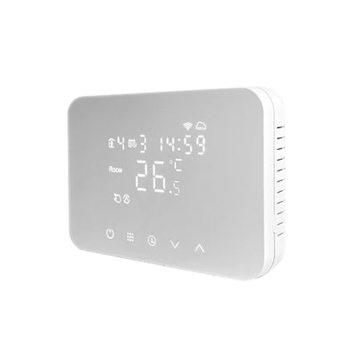 iSnatch Cronotermostato Smart WI-FI Soft Touch, 230V bianco, con assistenti vocali Amazon Alexa e Google Home