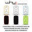 WHY EVO MINI Telecomando rolling code multifrequenza da 280 a 868 mhz, apricancello autoapprendente programmabile, radiocomando ad ampio raggio con 4 pulsanti, vari colori