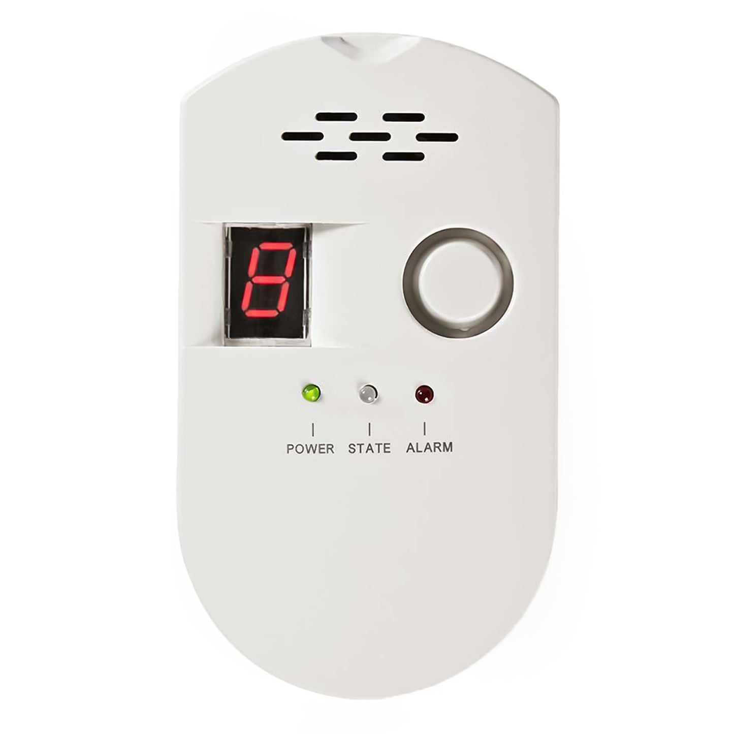 Nedis Rilevatore di gas GPL e metano, con display e sirena allarme avviso acustico da 85dB per B&B e casa detector fughe gas naturale e carbone