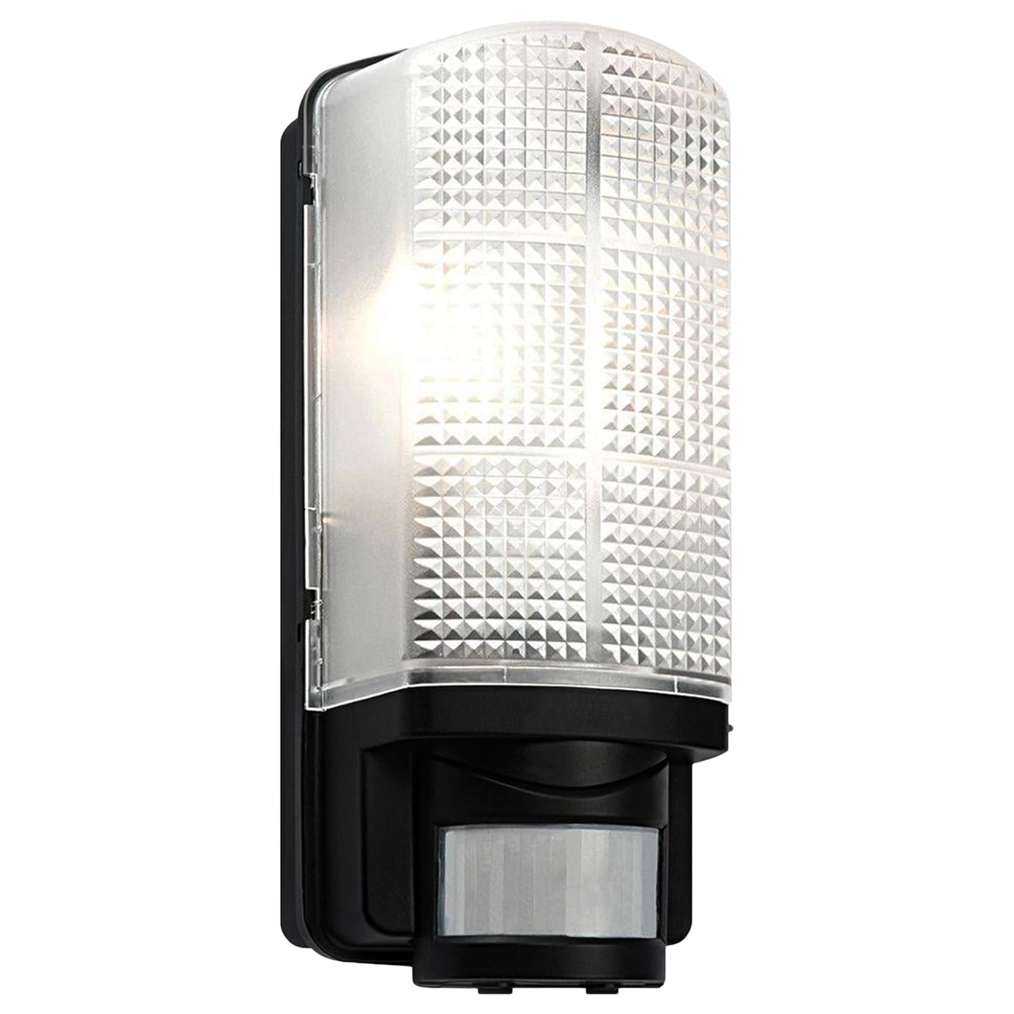 Applique da parete con sensore di movimento PIR, lampada automatica 60W 220V faretto da esterno con tempo di accensione e intensità della luce regolabile, luce notturna per giardino impermeabile IP44