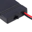 GBC Portabatteria a bottone doppio, porta batterie multiplo per 2 x CR2032, porta batteria con interruttore On/Off e cavo, portapila in plastica nera, porta batterie 3V 6V