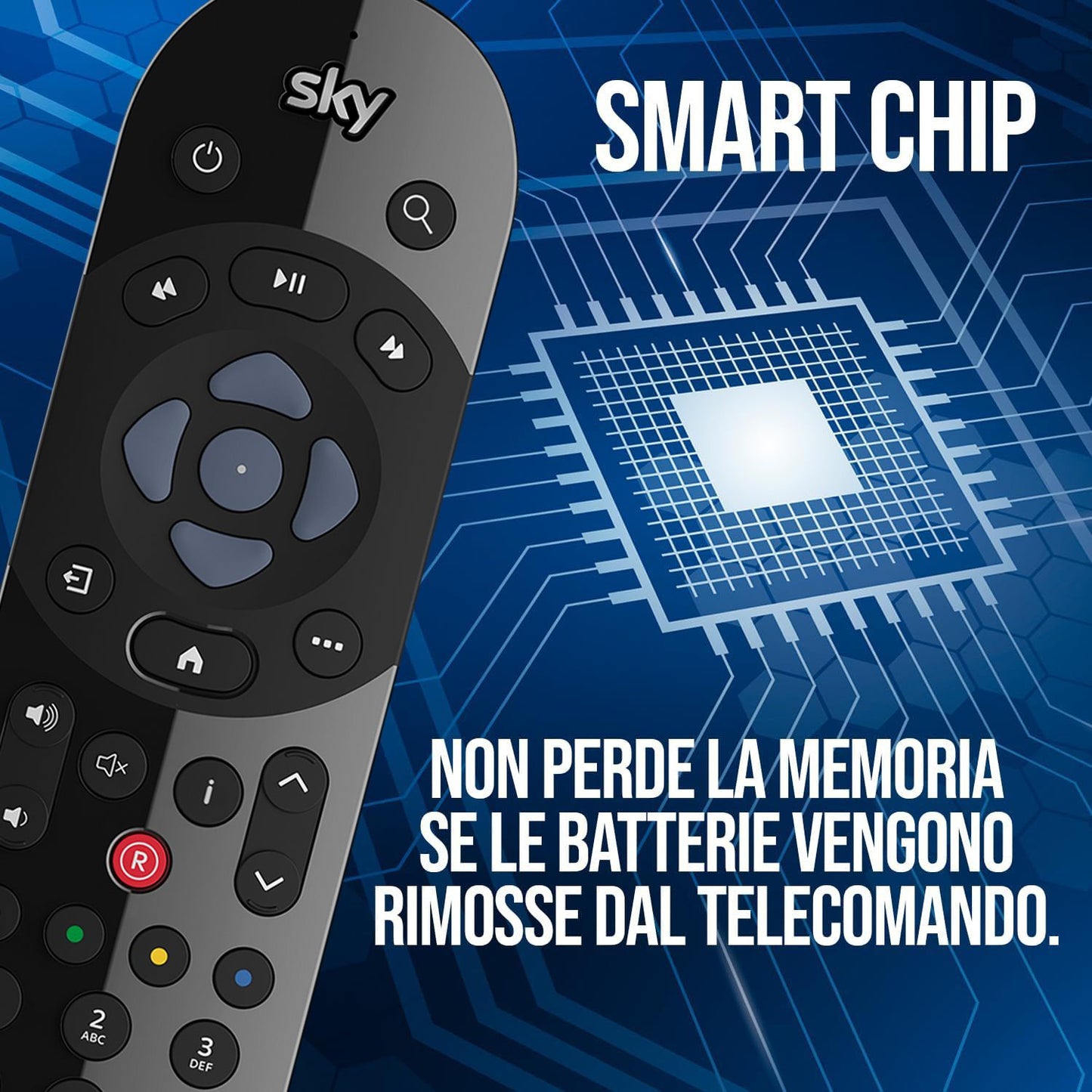 Telecomando compatibile con SKY, identico all'originale, telecomando sostitutivo per SKY Q con comandi vocali, controllo remoto con microfono