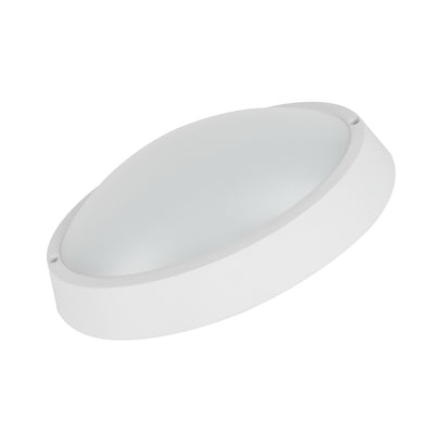 Alcapower Plafoniera Led da parete, plafoniera ovale bianca con luce naturale 4000K, IP65, 15W