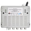 SpaceDigital Amplificatore autoalimentato 230V Centralina TV da interno VHF UHF 4 ingressi, auto CC, 1 uscita, connettore F, alimentazione cavo con spina 220V, guadagno regolabile 0-20dB, 5G LTE