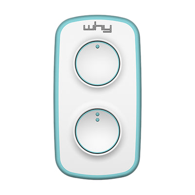 WHY EVO MINI Telecomando rolling code multifrequenza da 280 a 868 mhz, apricancello autoapprendente programmabile, radiocomando ad ampio raggio con 4 pulsanti, vari colori