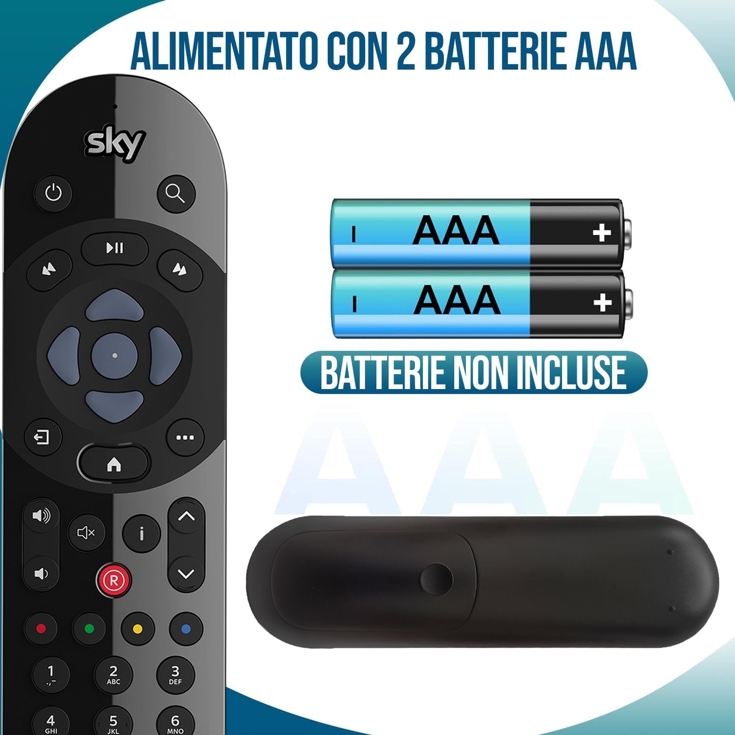 Telecomando compatibile con SKY, identico all'originale, telecomando sostitutivo per SKY Q con comandi vocali, controllo remoto con microfono