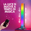 Twiny Rainbow Kit 2 Barre LED luminose RGB con cavo USB da 3 metri, lampada da scrivania dimmerabile con sensore musica, luce da tavolo gaming con telecomando, retroilluminazione per TV da gioco 50 Lumen