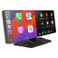 Trevi MDV 1000 Monitor Smart Touchscreen 10" LCD IPS con dashcam 2K integrata e telecamera di parcheggio posteriore, supporto adesivo e a ventosa, compatibile con Android Auto e Apple CarPlay Wireless