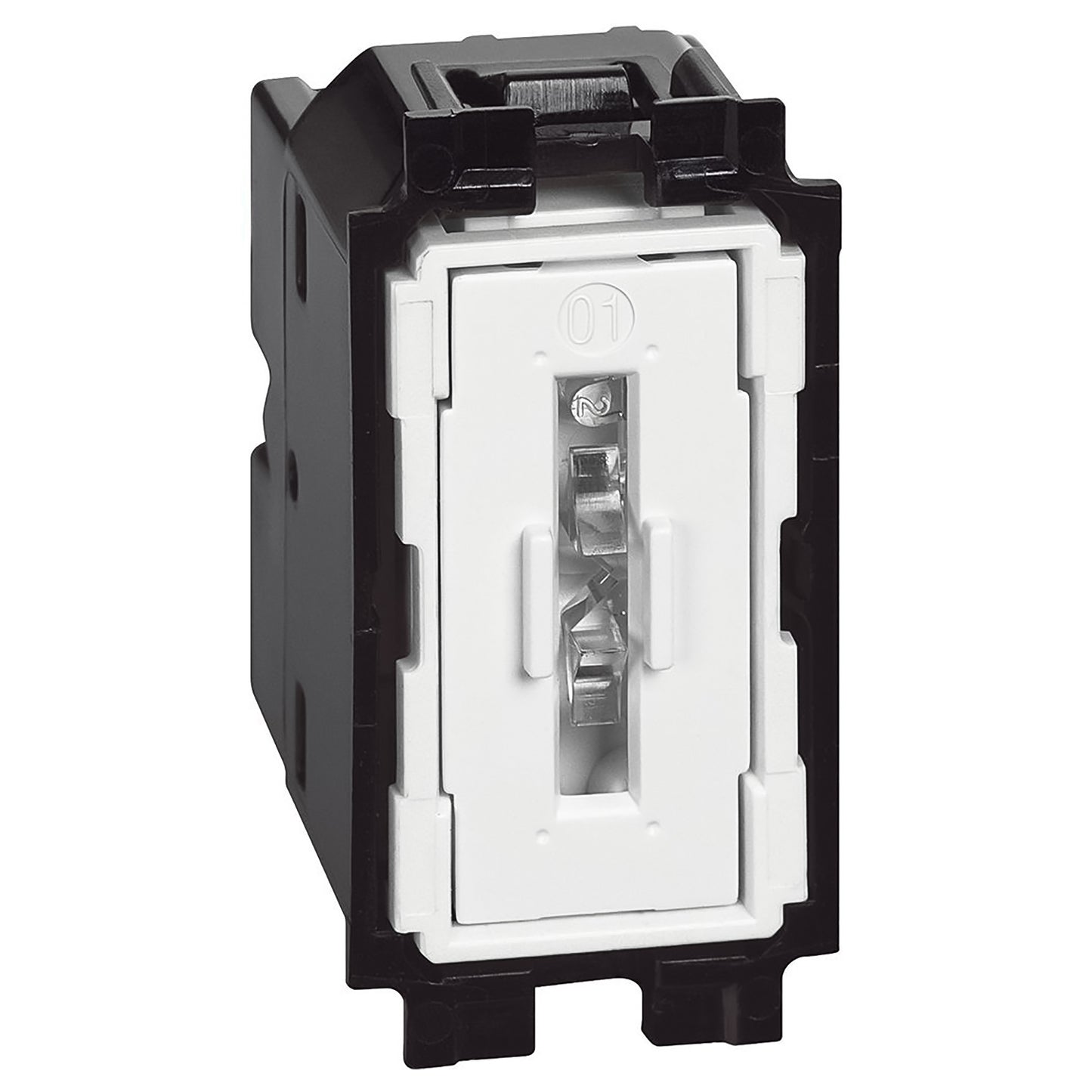 Bticino Living Now K4003 Interruttore con morsetti vite e piastrina, 250V 10A, illuminabile, 1 modulo, controllo illuminazione e altro, completabile con cover della stessa linea