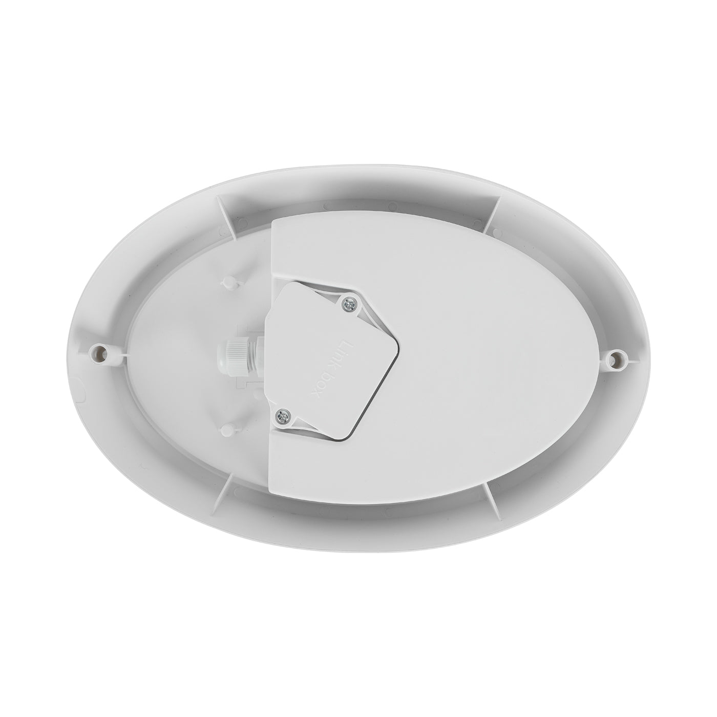 Alcapower Plafoniera Led da parete, plafoniera ovale bianca con luce naturale 4000K, IP65, 15W