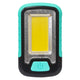 Melchioni Torcia LED COB a batterie 3x AAA, 90 Lumen, lampada ad alta luminosità 2W con gancio e magnete, interruttore frontale