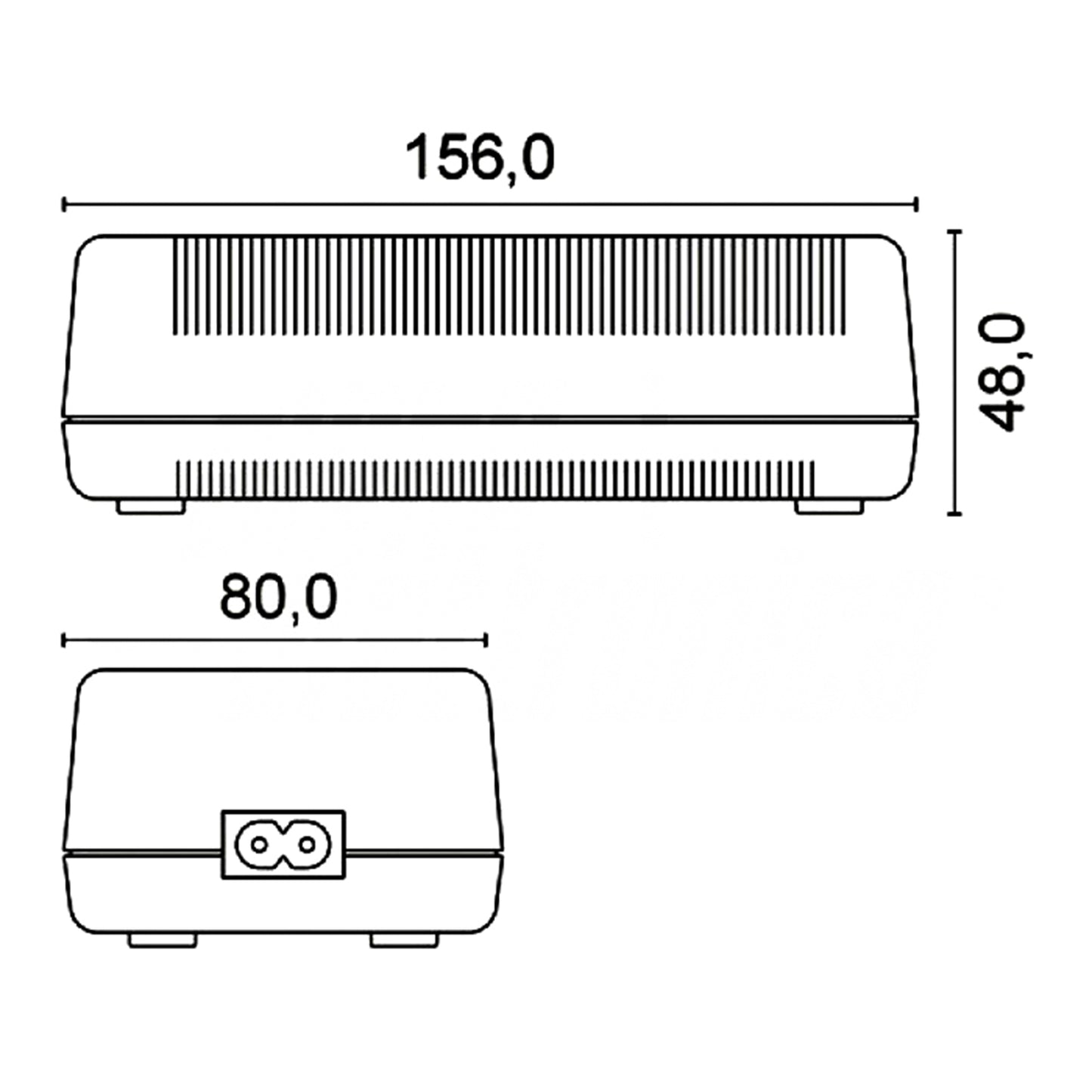 Alphaelettronica SWD60-81222 Caricabatterie per batterie al piombo 13,8Vdc 3500 mA con connettori faston polarizzati