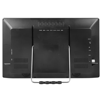 Trevi Gulliver 16 Televisore Portatile LED 16" HDMI con lettore memoria SD, AV e USB, tripla alimentazione, corrente 220V, auto e camper 12V, batteria litio con autonomia fino a 2 ore, TV da campeggio