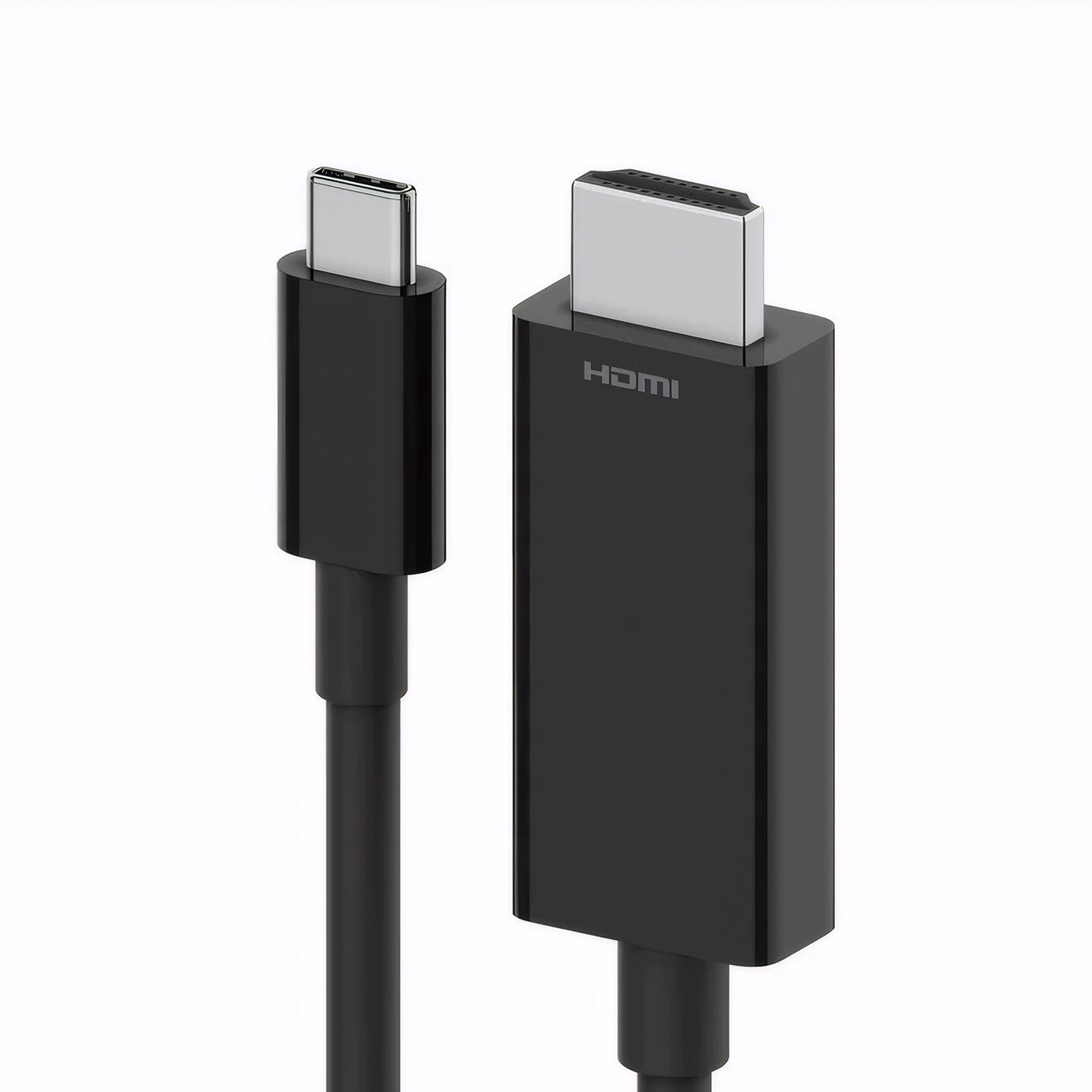iSnatch Cavo adattatore da HDMI a USB-C per collegamento di Smartphone Tablet PC TV Monitor, connettori in Nichel placcati oro, risoluzione UHD 4K, cavo schermato da 2 metri, nero