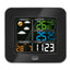 Trevi ME 3165 RC Stazione Meteo con display a colori con sensore esterno senza fili radiocontrollato, Termometro, Umidità, due sveglie, funzione prosponi