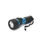 Velamp Impulse Torcia Led potente, torcia in gomma con 3 Led, torcia elettrica con portata di 120 metri, impermeabile IP44, 13 lumen