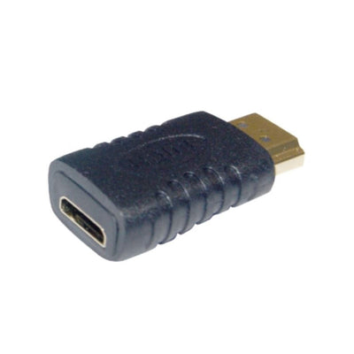 GBC Adattatore HDMI 4K, Spina A - Presa Mini C, adattatore HDMI per prolunghe, HDMI High Speed con Ethernet