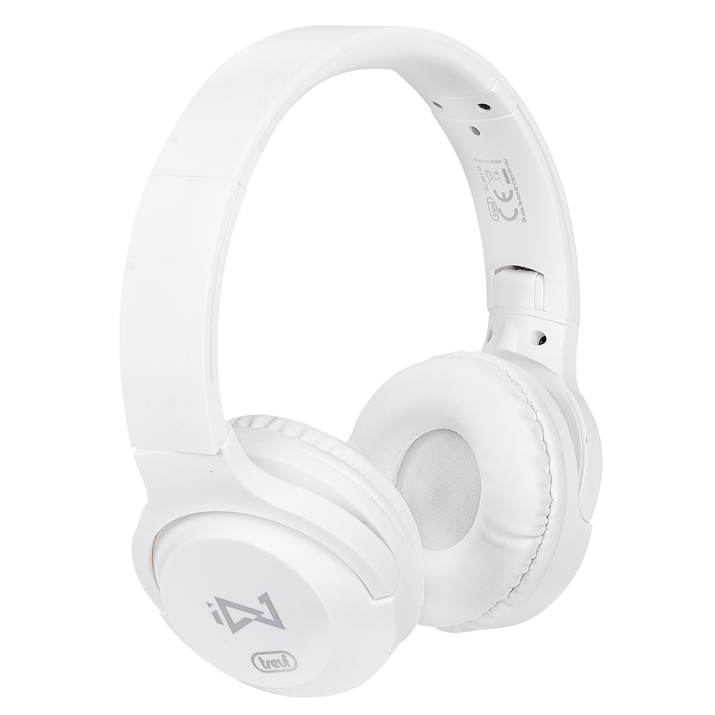 Trevi DJ 601 M Cuffie ad archetto pieghevoli digital stereo con cavo 1,2m jack 3,5 mm, microfono integrato, tasto di risposta, imbottitura soffice