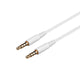 Câble audio ISNATCH avec prise jack dorée 3,5 mm, câble AUX stéréo, câble stéréo durable de 1,2 m