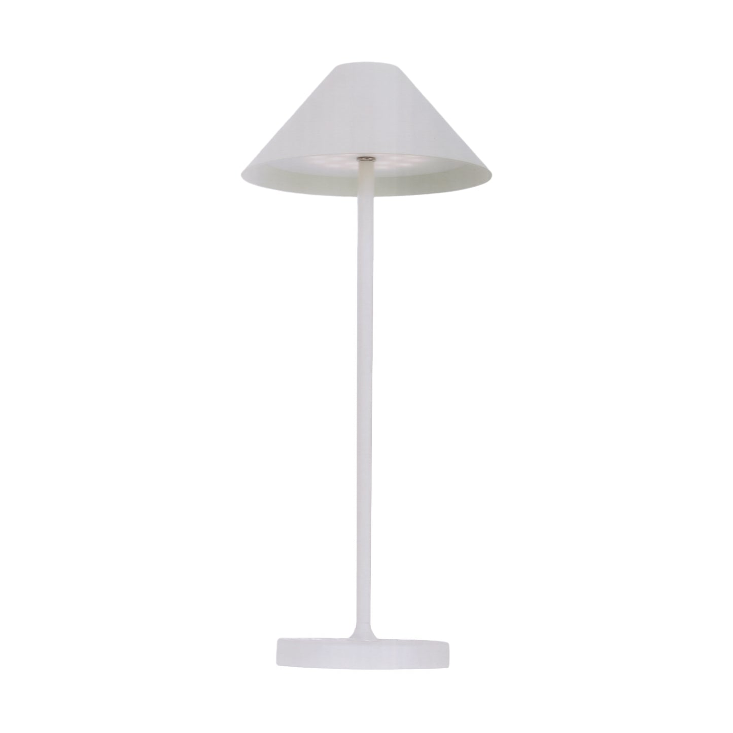 Kelù Portable LED table lamp, for outdoors with USB rechargeable battery, H35 cm, white wireless lamp