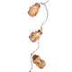 Lumineo Guirlande lumineuse à 10 LED fonctionnant à piles, ampoules décoratives en forme de bouteille en liège, dix ampoules de Noël avec étoiles, minuterie, dure jusqu'à 80 heures