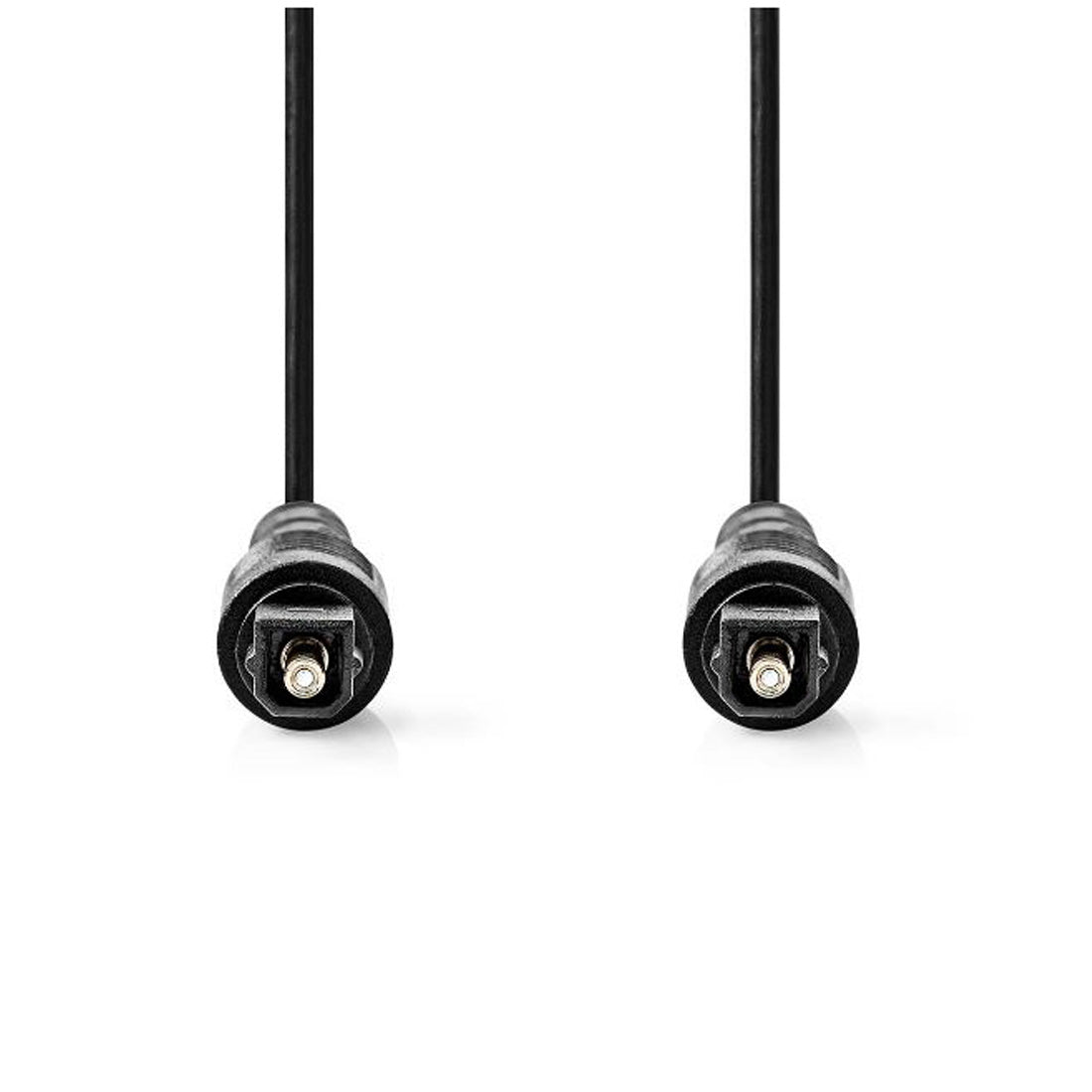 NEDIS optical audio cable with TosLink connectors, in black PVC, 2 meter audio cable