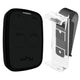 WHY EVO Multi-frequency rolling code remote control from 280 to 868 MHz with Visor Clip, programmable self-learning gate opener, wide-range radio control with 4 buttons, black Black Licorice