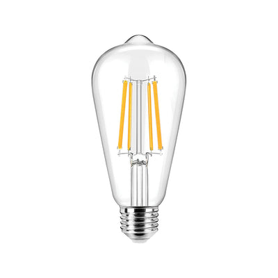 Ampoule LED Alcapower, Ampoule à filament, 230V, 6W, luminosité 360° Lumière naturelle 4000K, E27