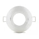 Alpha Elettronica Supporto bianco per lampada led, ghiera orientabile, Ø83mm, supporto per lampadina