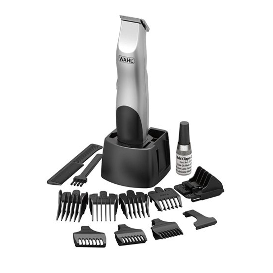 WAHL Groomsman Regolabarba rasoio elettrico uomo 8 pettini accessori trimmer