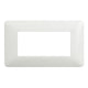 Plaque Bticino 4 modules pour support, plaque interrupteur, de la série Matix