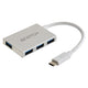 iSnatch Hub 4 porte USB 3.0 connettore USB Type-C, velocità 5Gbps, plug&play, trasferimento dati ad alta velocità, non necessita di alimentazione
