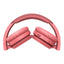 Philips TAH4205 Cuffie richiudibili bluetooth 5.0 con microfono, tasto Bass Boost, 29 ore di riproduzione, ricarica rapida, soppressione dei rumori, rosa opaco