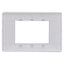 Vimar Plana 14653.01 Placca per supporto 3 moduli in tecnopolimero, placchetta interruttore luce, colore bianco