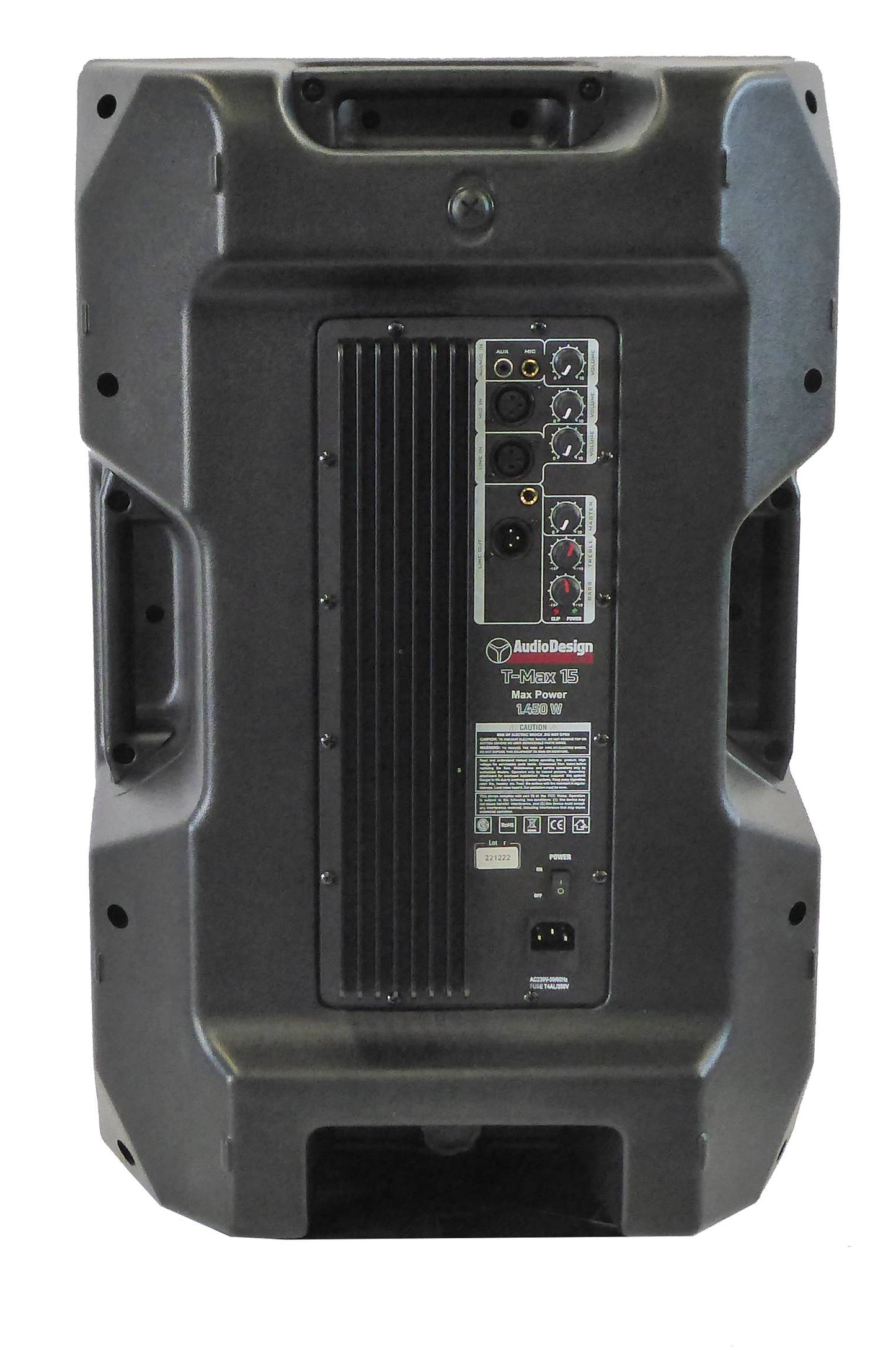 AudioDesign Pro T-MAX15 Professional 2-way active speaker, cabinet with 380mm woofer with 1450W power