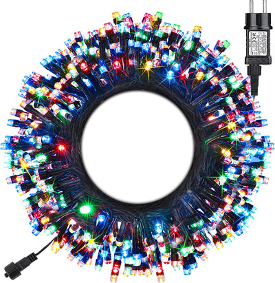 GESCO Chaîne lumineuse d'extérieur 14m, lumières LED avec 8 fonctions, 180 LED multicolores, lumières LED décoratives de Noël, éclairage domestique, guirlande lumineuse