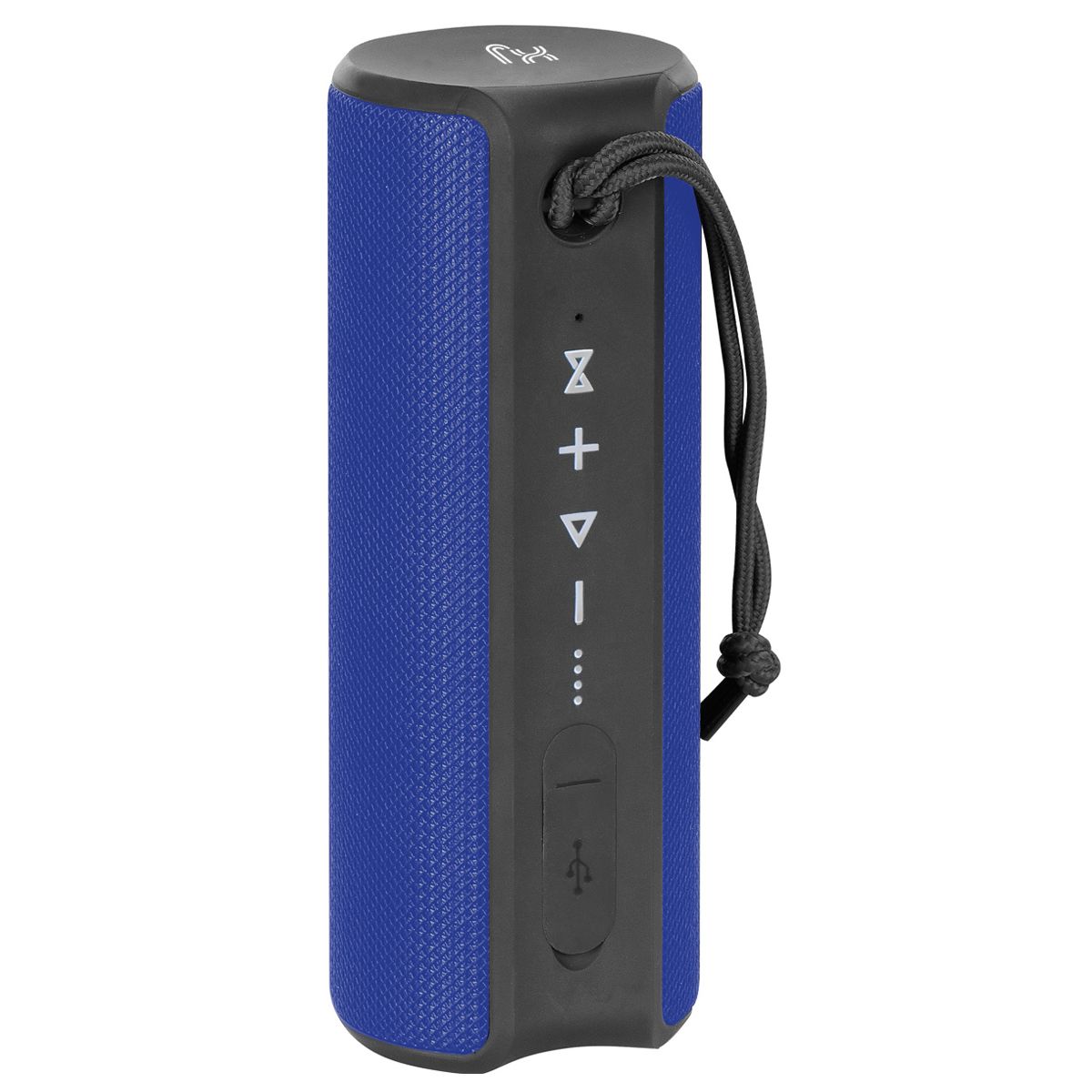 X-JUMP XJ-90 Cassa Bluetooth portatile amplificata 24W, Altoparlante TWS, ingresso AUX e MicroSD, microfono incorporato, speaker blu resistente all'acqua waterproof IPX7