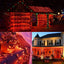 GESCO Catena luminosa interno / esterno 9m, luci led con 8 funzioni, 100 led rossi, luci led decorative Natale, illuminazione casa, ghirlanda luce