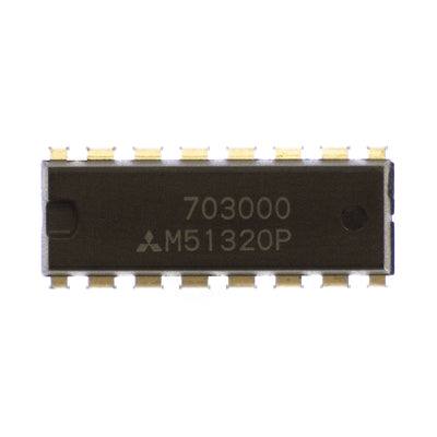 Mitsubishi M51320P circuito integrato, transistor, componente elettronico, 16 contatti