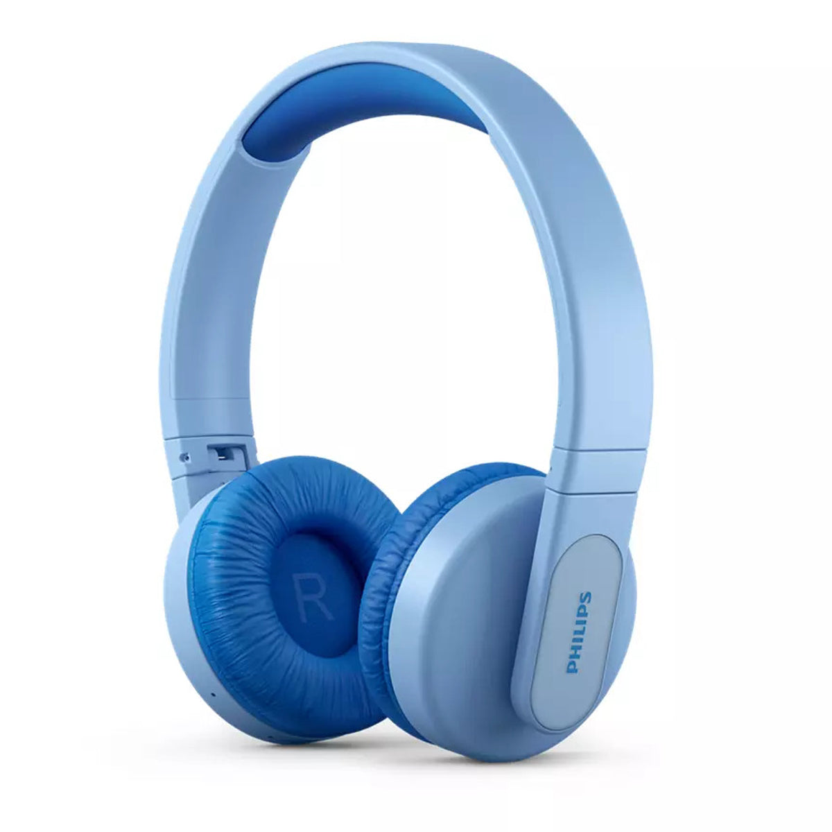 Philips TAK4206BL Wireless Bluetooth over ear headphones for children, colored LEDs, parental app control and 85dB volume limit, soft earcups