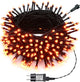 GESCO Chaîne lumineuse intérieur/extérieur 9m, lumières LED avec 8 fonctions, 100 LED rouges, lumières LED décoratives de Noël, éclairage domestique, guirlande lumineuse
