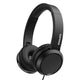 PHILIPS Casque supra arqué avec câble, basses profondes et aigus définis, casque pliable avec microphone intégré