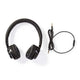Nedis Casque filaire, écouteurs ouverts, pliable, câble détachable de 1,2 m, noir